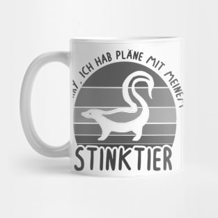 Retro Stinktier Vintage Spruch Frauen Mädchen Mug